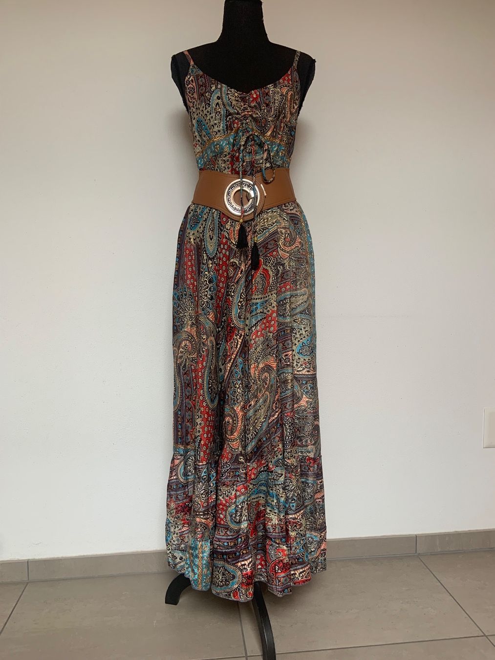 Vestiti: Boho Maxi Trägerkleid aus Seide – Nuovo (secondo la descrizione) da Sigriswil venduto da ck56