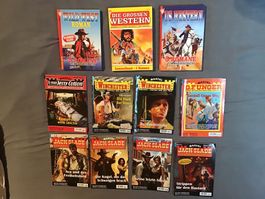 11 Western Romane Bastei etc., Konvolut, gebrauchter Zustand