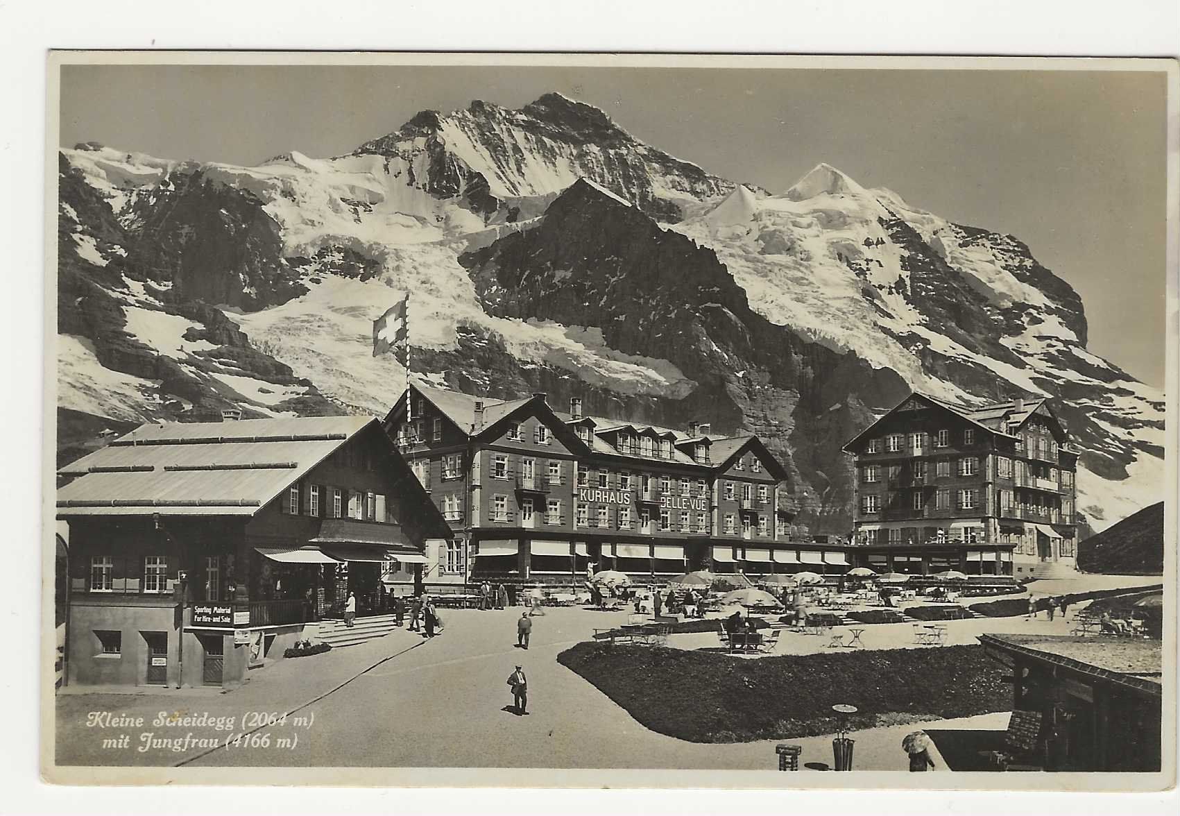 Cartoline postali: KLEINE SCHEIDEGG  MIT JUNGFRAU – Usato da Küttigen venduto da rolypo