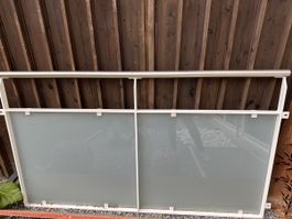 Aussengeländer Element Glas zur Absicherung