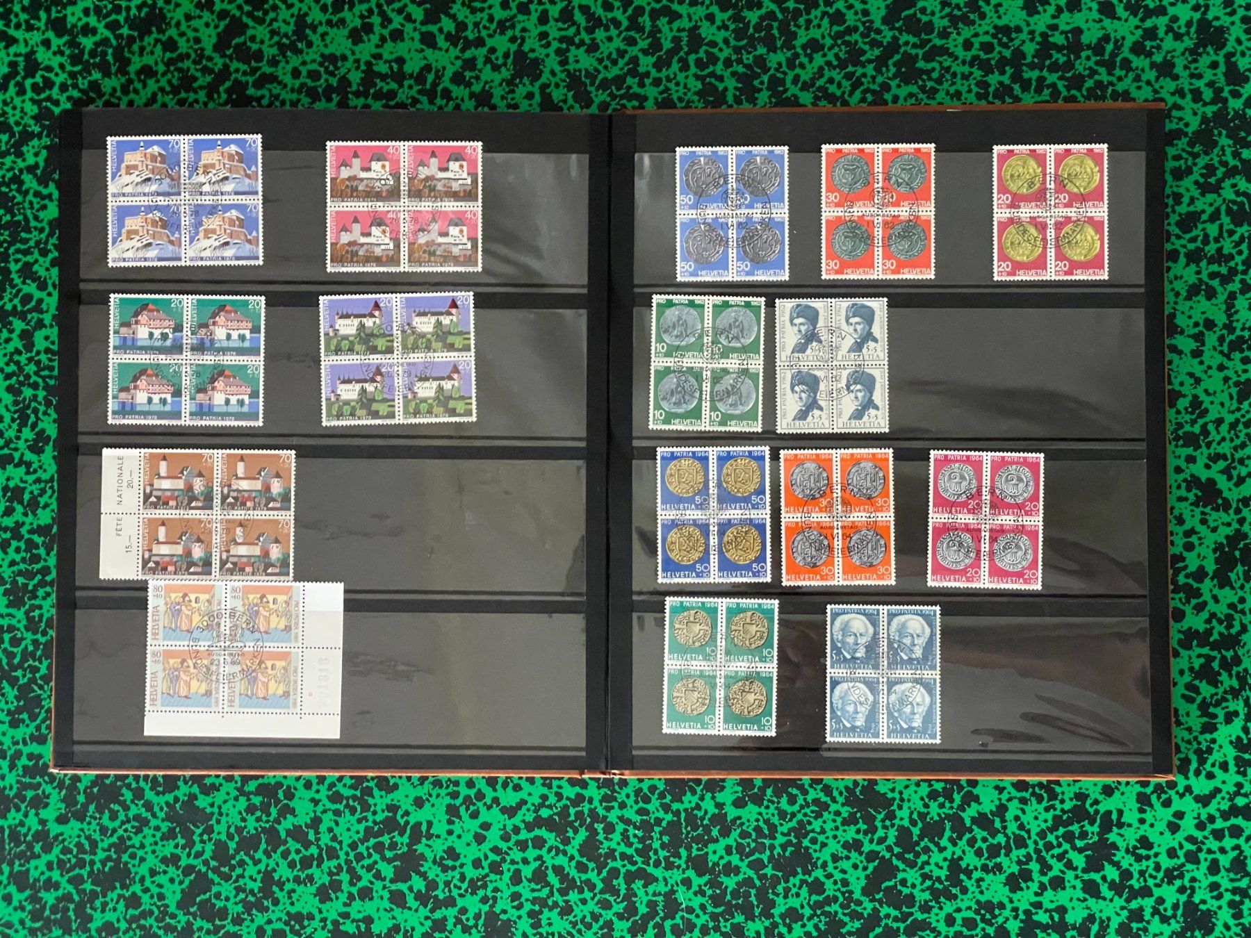 Tous les timbres: Viererblöcke 205 Stück – Neuf (Voir description) à Menzingen par Wlukas 3