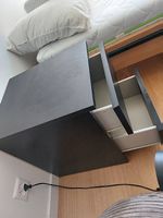 Nachttisch schwarz MALM Ikea