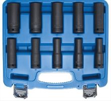 Kraft-Steckschlüssel-Einsatz-Satz, lang, 10 -24mm, 10-tlg.