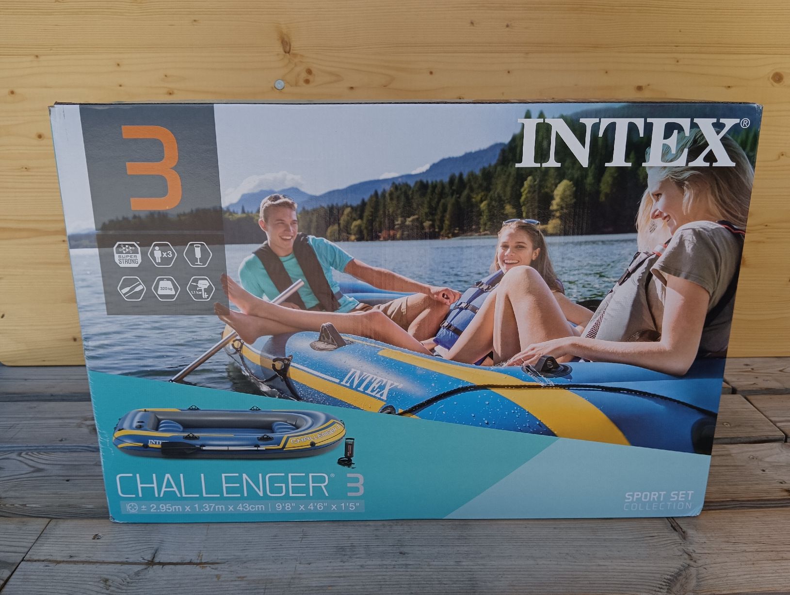 Barche: Neues Schlauchboot Intex Challenger 3 - SET – Nuovo e nell'imballaggio originale da Densbüren venduto da H-76 2