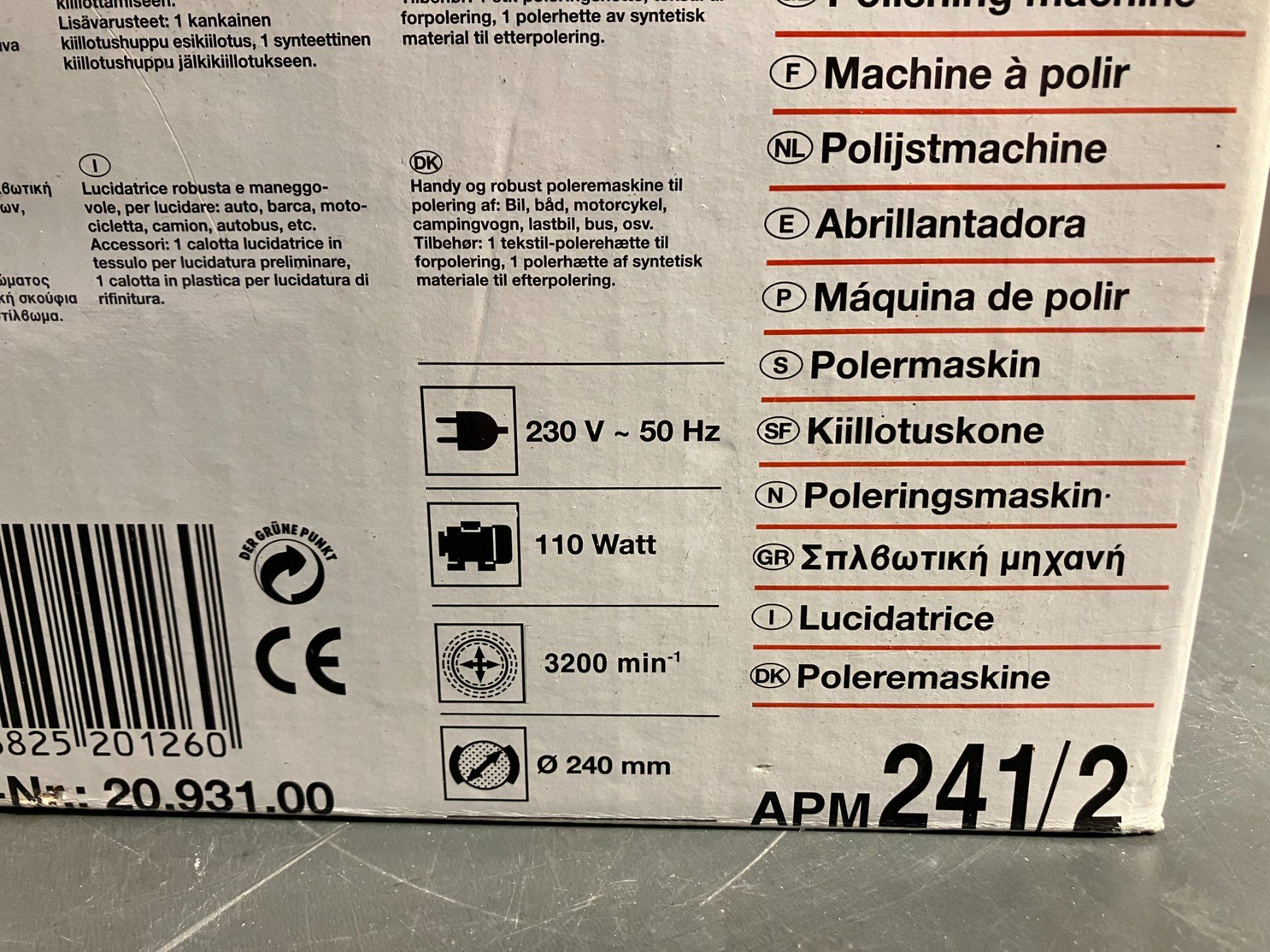 Einhell Schleifen & Polieren: gebr. Einhell APM 241/2 Polier Maschine ab 1.- – Gebraucht aus Lichtensteig von Buy24International 7