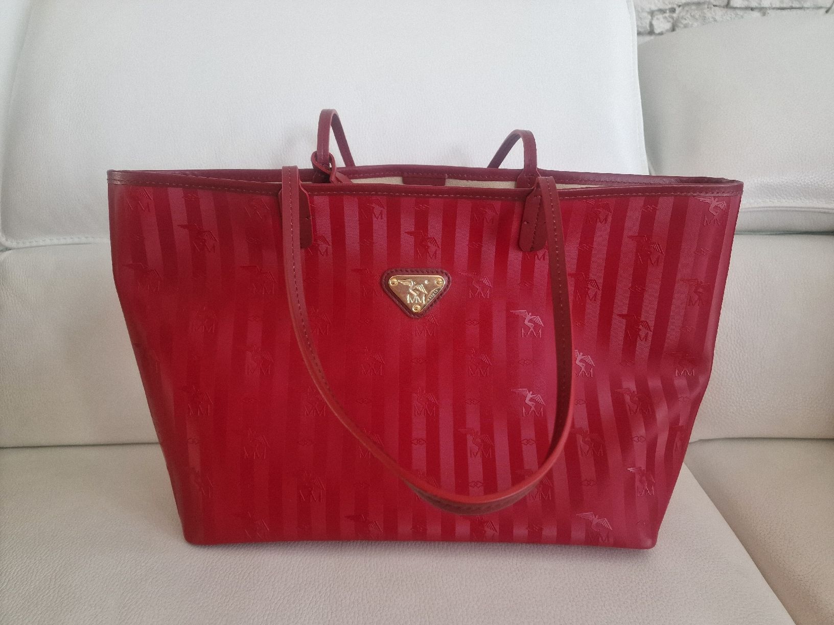Maison Mollerus Taschen für Damen: Rote Maison Mollerus Shopper Neuwertig! – Gebraucht aus Laufenburg von may_r2st