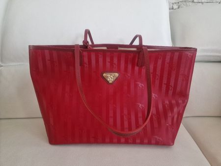 Rote Maison Mollerus Shopper Neuwertig!