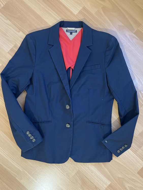 Blazer Bleu Marine Zara Taille 34 - 100% Lyocell - Occasion Très Bon état