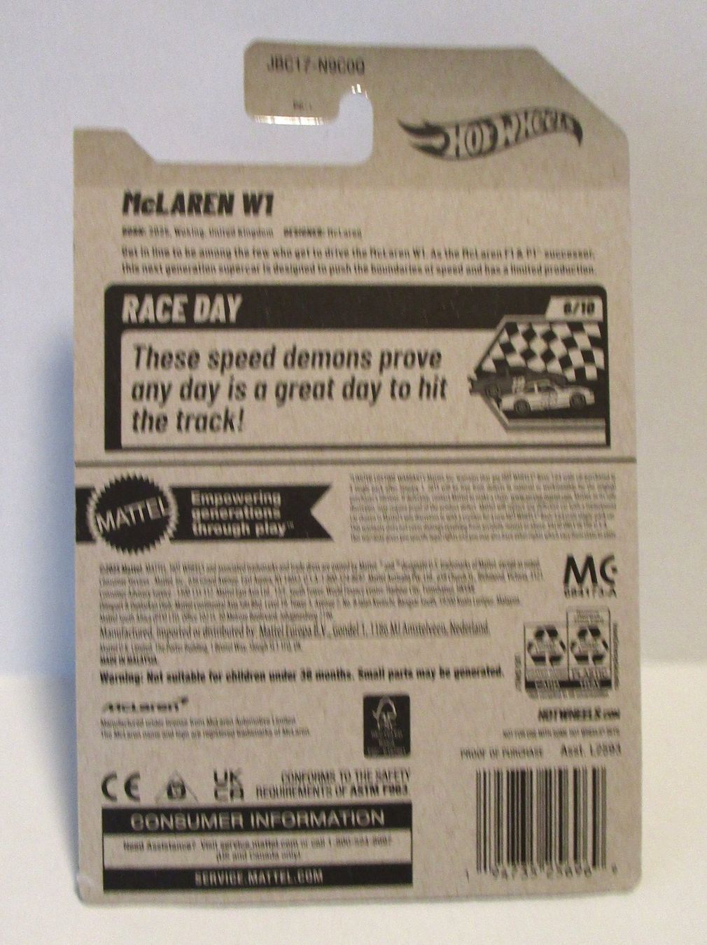 Mclaren Modellini d'auto: HOT WHEELS Mc LAREN W1 - JBC17 – Nuovo e nell'imballaggio originale da Chêne-Bourg venduto da breno56 3