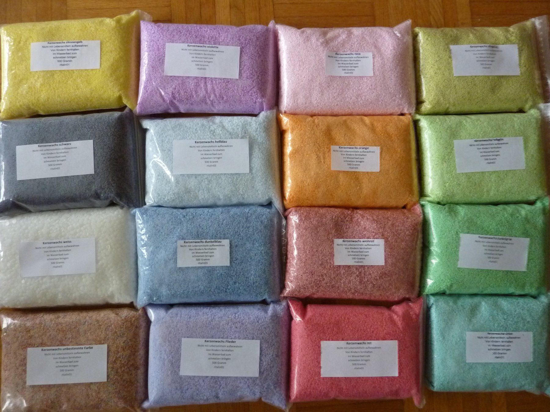 Kerzen: 500g Kerzenwachs, Wachs – Neu und originalverpackt aus Lömmenschwil von ritalin01