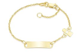 Goldarmband Kinder-Gravurarmband 375 Gelbgold