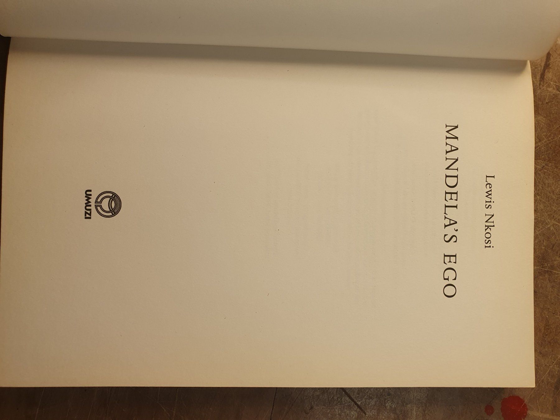 Libri: Mandelas Ego - Lewis Nkosi – Usato da Zürich venduto da loosebone 2