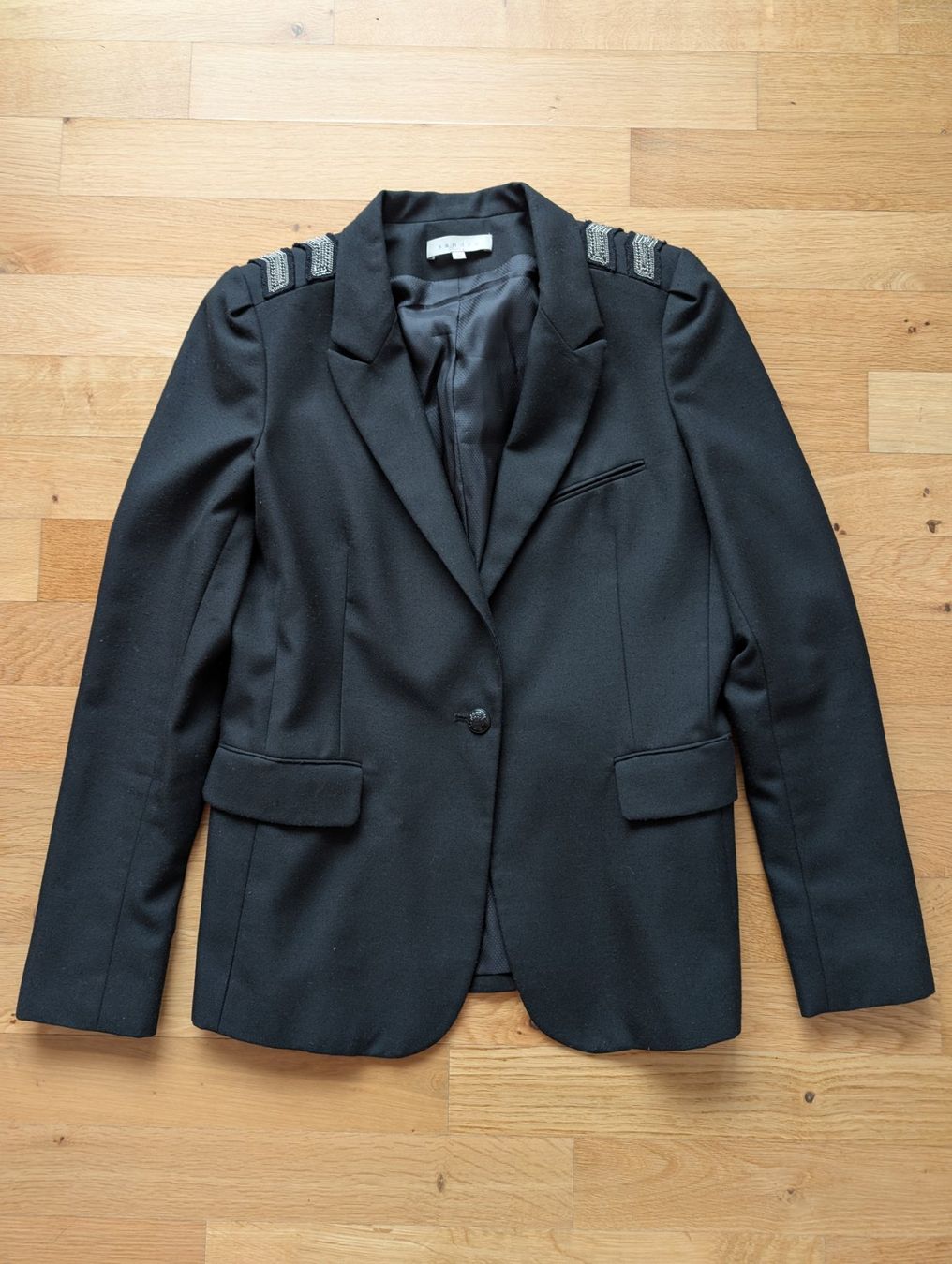 Sandro Giacche: SANDRO Schwarzer Blazer Gr. 40 – Usato da Brugg AG venduto da dan_ln78