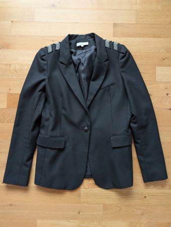 SANDRO Schwarzer Blazer Gr. 40