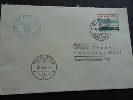 28.V.41.; PRO AERO 1941 PAYERNE;  ERSTTAG; ET 28.MAI1941