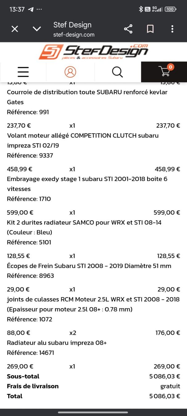 Subaru Automobili: Subaru STI (type Ra engine 45k km) – Usato da Chamoson venduto da rom_8rkp 8