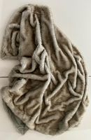 NEUE Flauschige Kuscheldecke in Braun-Grau