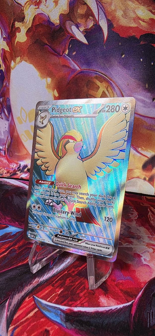 Pokémon Carte collezionabili: Pidgeot ex 217/197 Obsidian Flames OBF – Nuovo (secondo la descrizione) da Frutigen venduto da Sinnohan_Zorua 1
