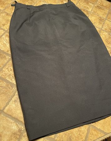 Chic e Elegante Gonna di Lana Vergine-tg M-autunno