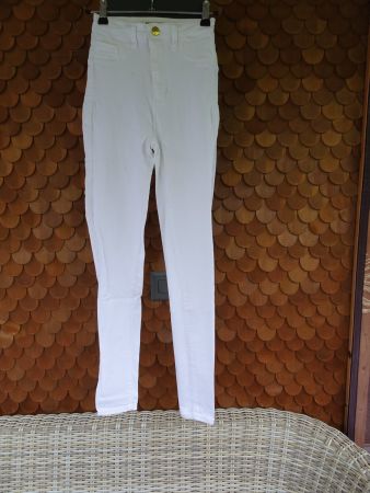 Weisse Tally Weijl Hochbund Jeggings Gr. XXS / 32 - 240809