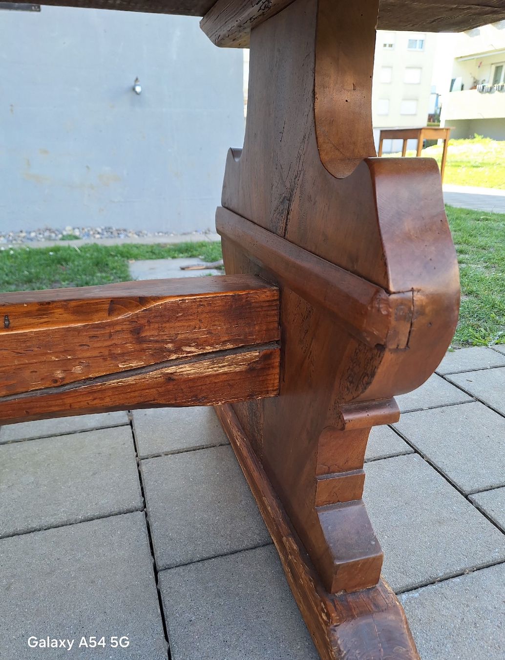 Eichholtz Tavoli: Antik Klostertish/Essentisch/ Schreibtisch /Eicheholz 19Jh – Usato da Fahrweid venduto da SMILE.5 7