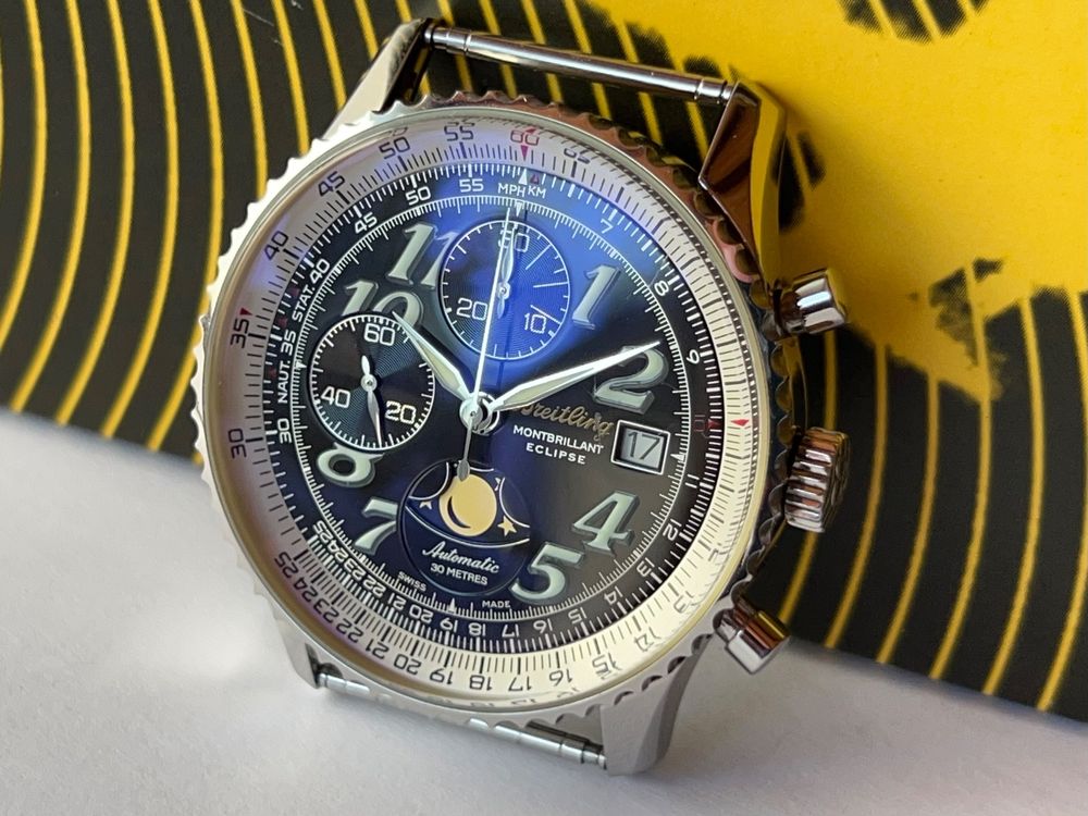 Breitling Eclipse Moon Chronograph 41mm Steel A43030 (Gebraucht) in ...