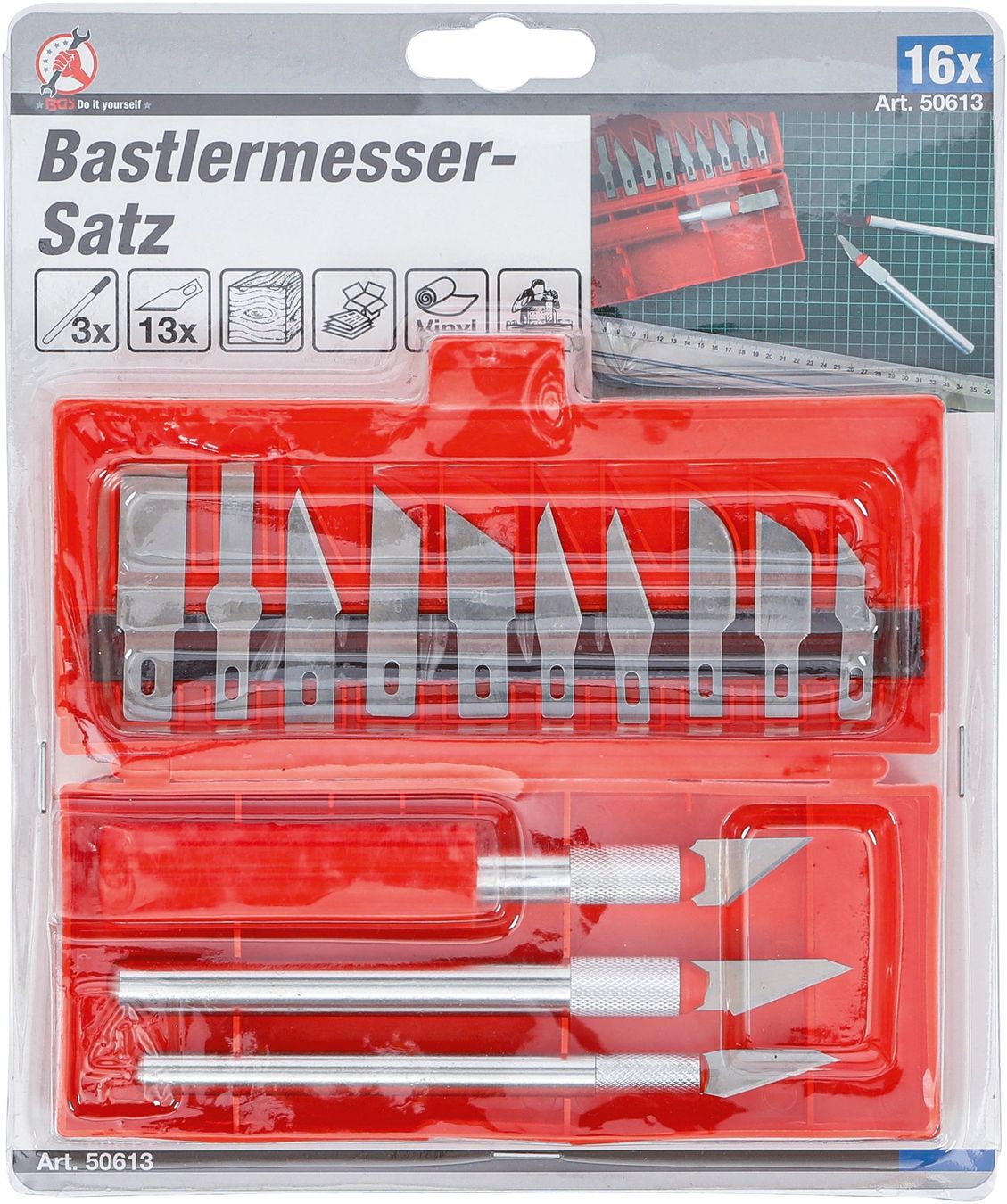 Kit bricolage: Bastlermesser-Satz, 16-tlg. – Nuovo (secondo la descrizione) da Dietikon venduto da KFZ-Spezialwerkzeuge 1