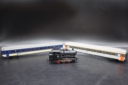 Rare - MÄRKLIN - Dampflokomotive 89 006 - H0 mit Personenwag