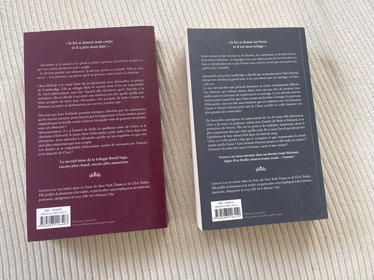 Libri: Lot de 2 livres Royal saga – Usato da St-Pierre-Clages venduto da Largomuch 1