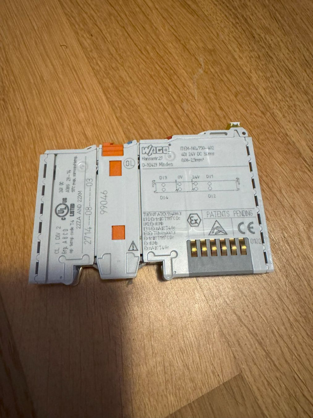 Wago Componenti elettronici: Wago 750-402 4-Kanal-Digital Eingangsklemme – Usato da Ehrendingen venduto da prueller 1