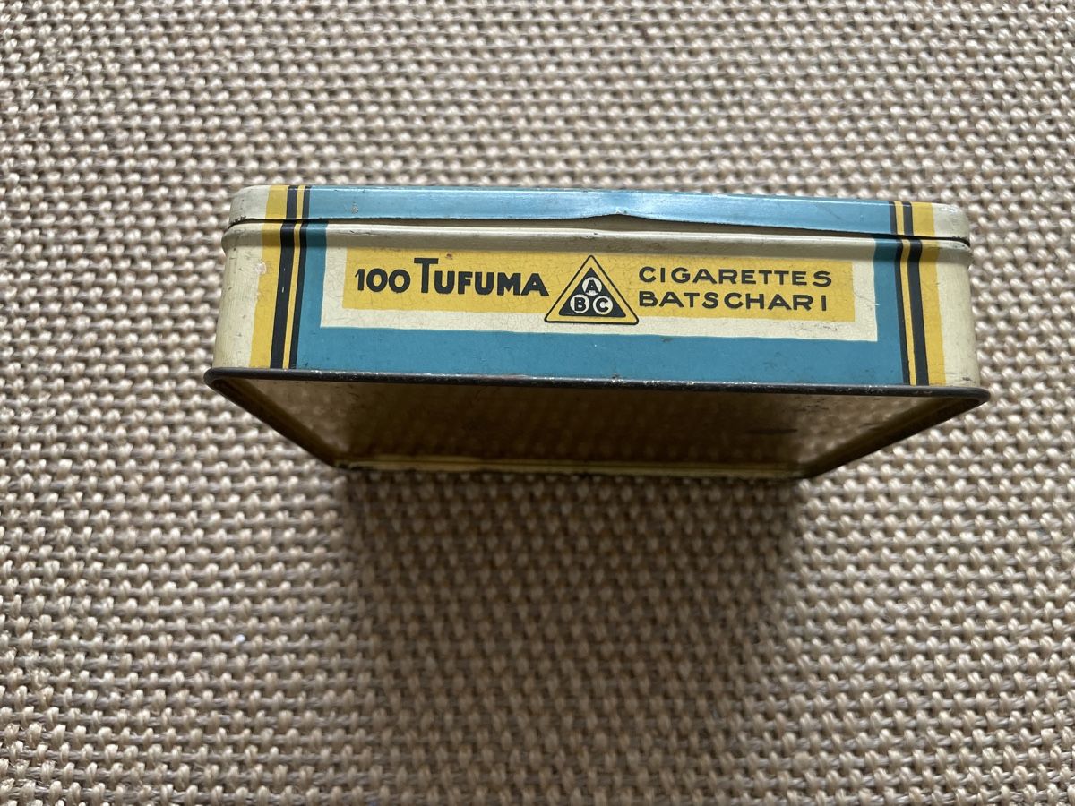 Barattoli: Antike Zigaretten Blechdose A. Batschari Tufuma – Usato da Winterthur venduto da cheerio97 2