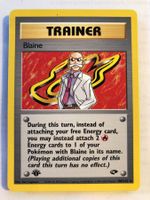 Blaine (rare) 1st Gym Challenge - NM - ab 1.-