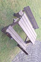 Massive Holz-Picknicktischgarnitur für Kinder