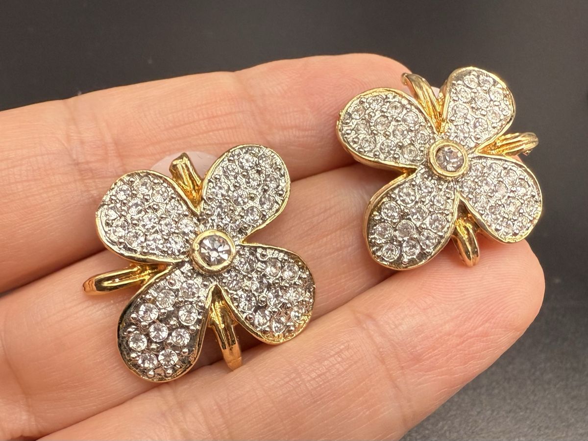 Orecchini pendenti & Orecchini a lobo: Vintage-Ohrringe Goldfarben – Usato da Lamone venduto da LaCantinaMagica 5