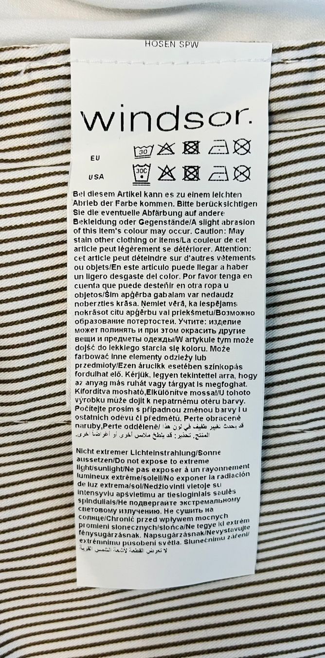 Windsor Pantaloni: Windsor Hose Baumwolle elastisch weiss Herren Gr. 54 – Nuovo (secondo la descrizione) da Kreuzlingen venduto da schmitho 5