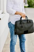 Calvin Klein Leder Aktentasche/Laptoptasche