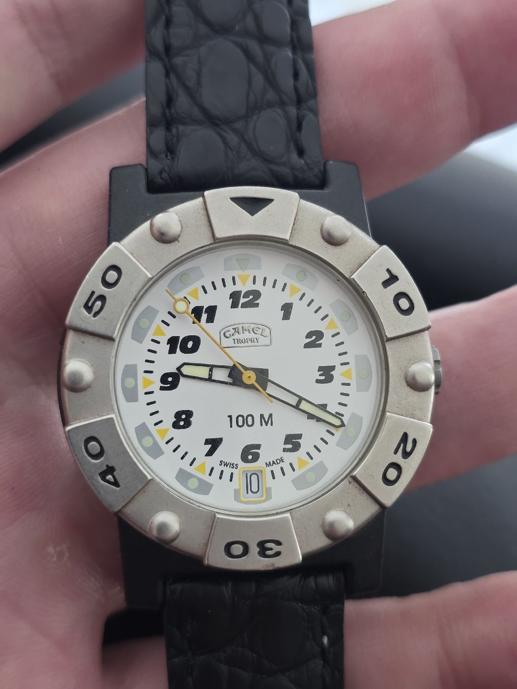 Camel Orologi: Montre Camel Trophy cadran blanc quartz – Usato da Grand-Lancy venduto da Precision-GE