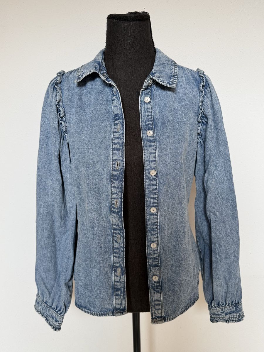 Only Camicette: Boho Jeansbluse von Inlay – Nuovo (secondo la descrizione) da Sigriswil venduto da ck56 2