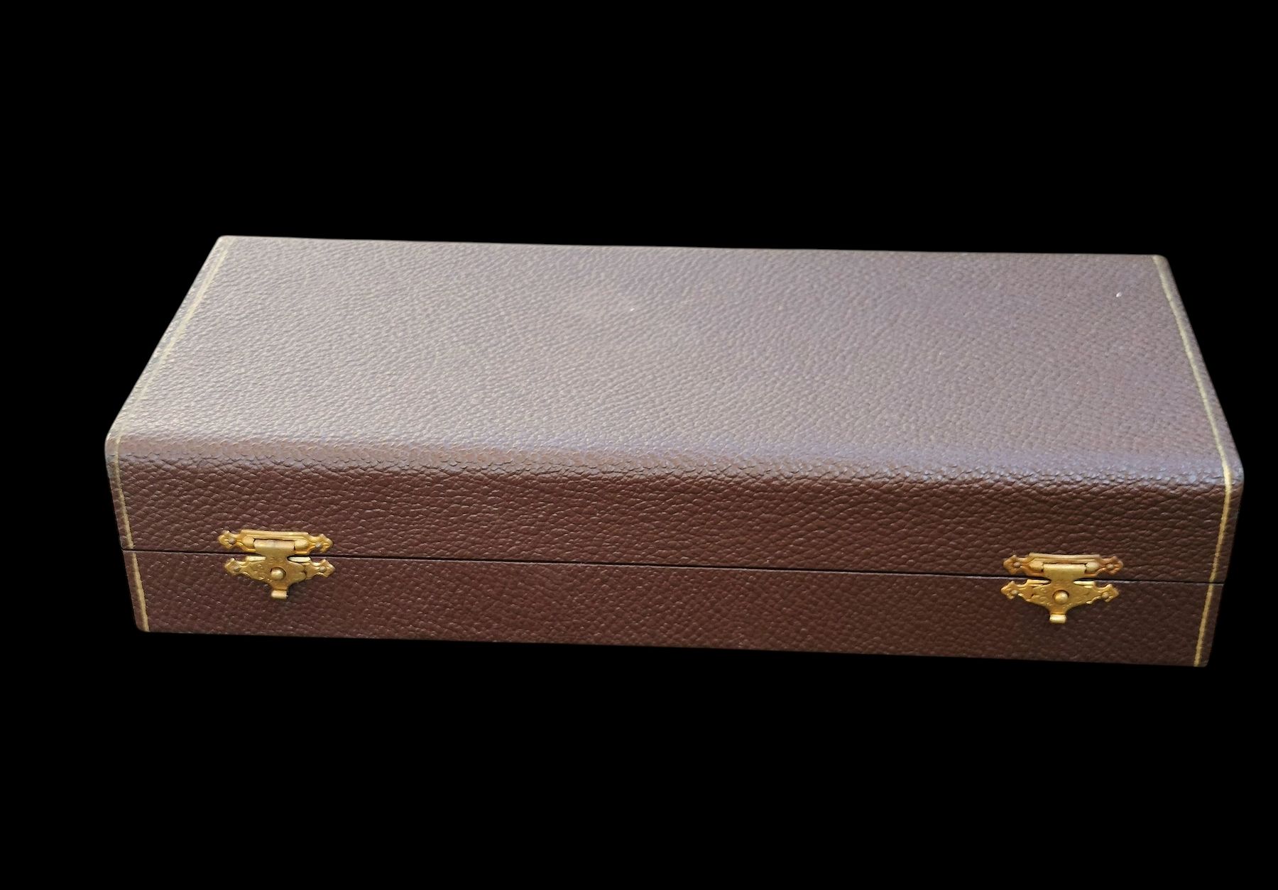Schmuckkästen: Antike Ringbox Schmuckbox Koffer Braun mit Weinroter Seide – Gebraucht aus schwyz von larry91sz 5