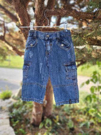 Jeans -Stoff -Hose Junge , Gr. 74- Spende an Kinderschutz CH