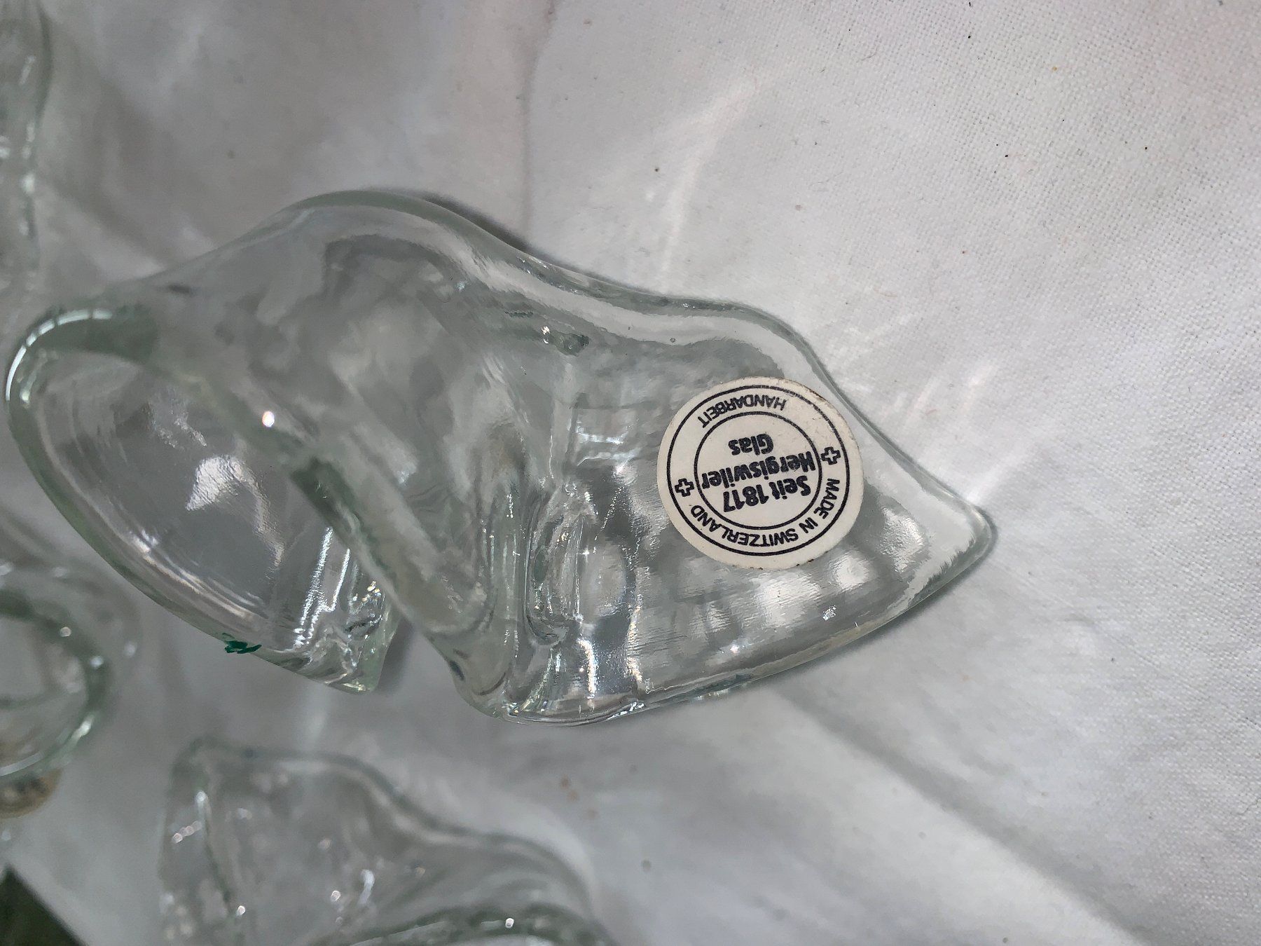 Kerzenständer: 4 Glas Kerzenständer – Gebraucht aus Rickenbach SZ von Frickler 1