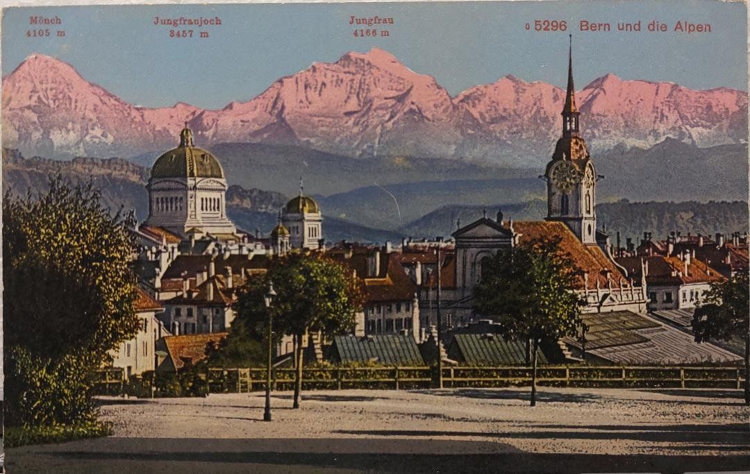Cartoline postali: BERN und die Alpen – Usato da Delémont venduto da Domdom1