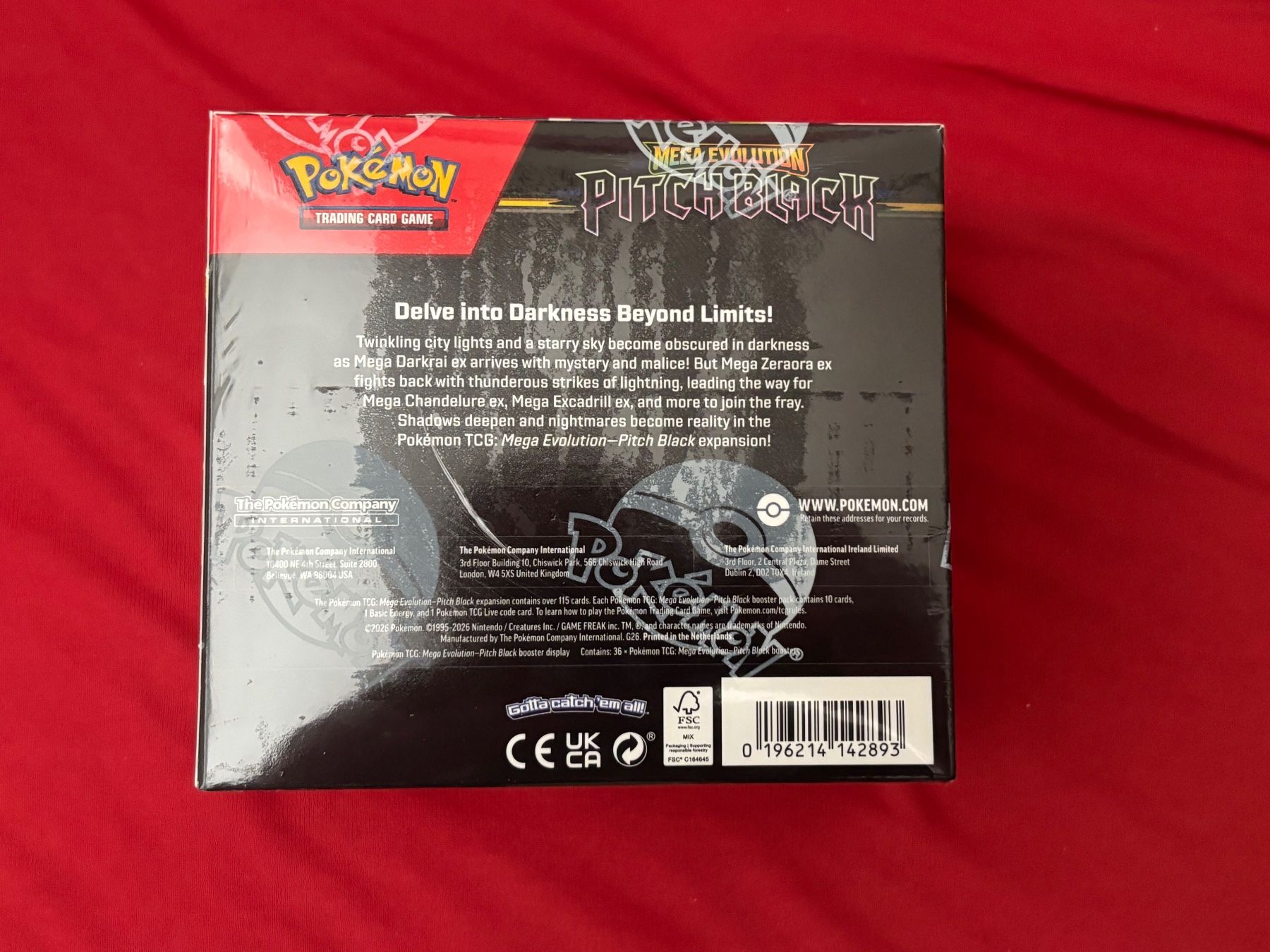 Pokémon Cartes à collectionner: Pokémon Mega Evolution Pitch Black Booster Box sealed – Neuf avec emballage d'origine à Mellingen par Swissplaya88 2