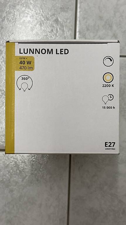 Lampade: IKEA Lunnom LED Glühbirne  – Usato da St. Gallen venduto da ako_6wcl 3