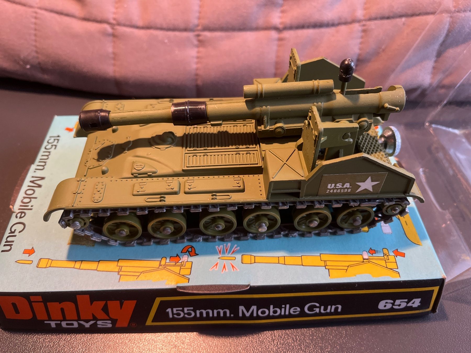 Dinky Toys Modellini d'auto: Dinky Toys 155mm. Mobile Gun – Usato da Goumoens-la-ville venduto da sfornallaz