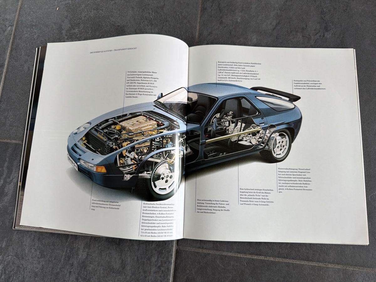 Porsche Documenti: Prospekt: Porsche 928 S4 – Usato da Wolfwil venduto da Rolex1 4