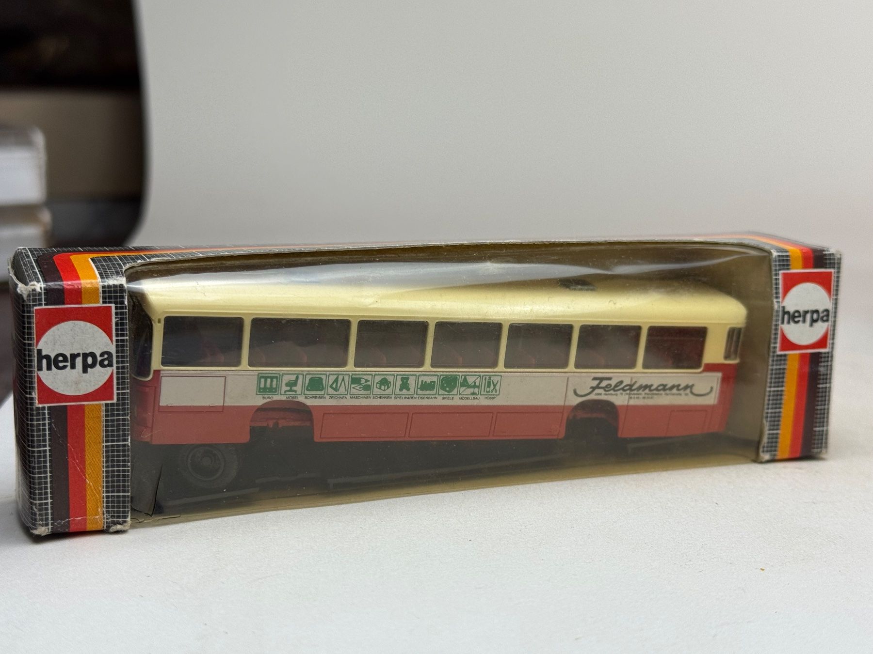 Herpa Modellini d'auto: EB- Herpa MAN Stadtbus Feldmann – Usato da Elm venduto da Wikmtz