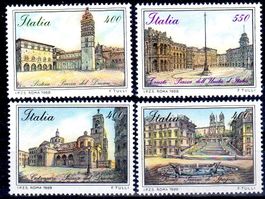 ITALIEN 1988/89 ITALIA PIAZZA 4 MARKEN **POSTFRISCH** - AA78
