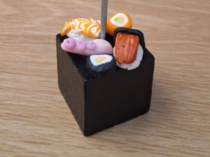 Cornici: Fotohalter, Memo Clip mit Handmade Sushi, Geschenk – Nuovo (secondo la descrizione) da Zürich venduto da HandmadeTinyFood 5