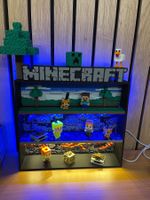 9 Minecraft Figuren Set, und ein -Vitrine - neu! Kinder Joy